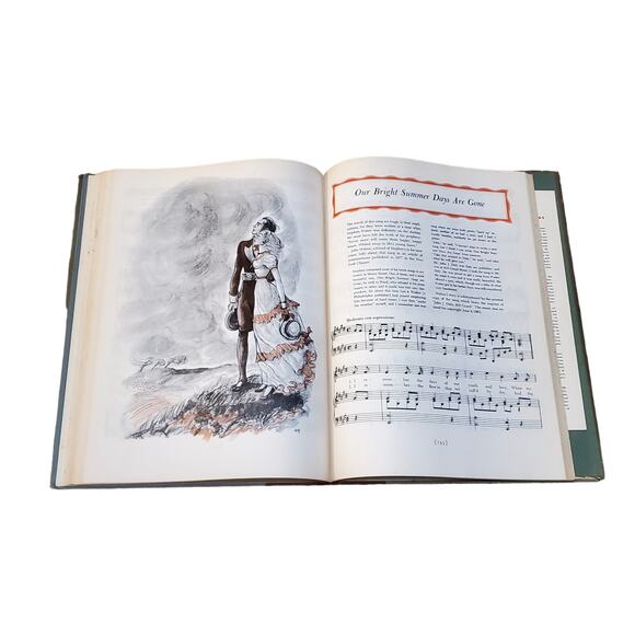 A Treasury of Stephen Foster 1946 1st Printing HC Dust Cover Vtg Song Book - Picture 16 of 16